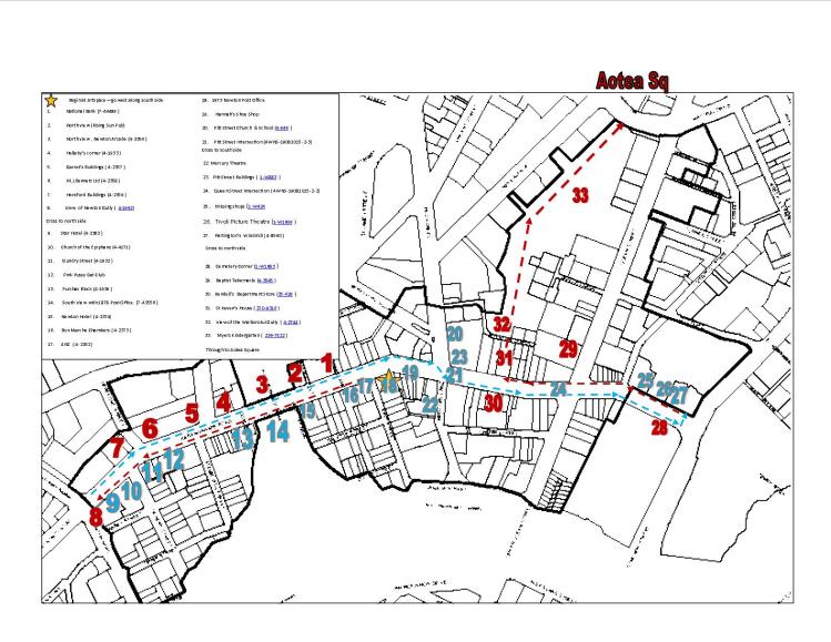 The Ghosts of K Road walking map by Edward Bennett