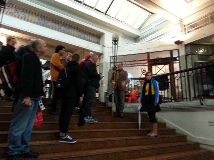 Edward Bennett speaking to the group