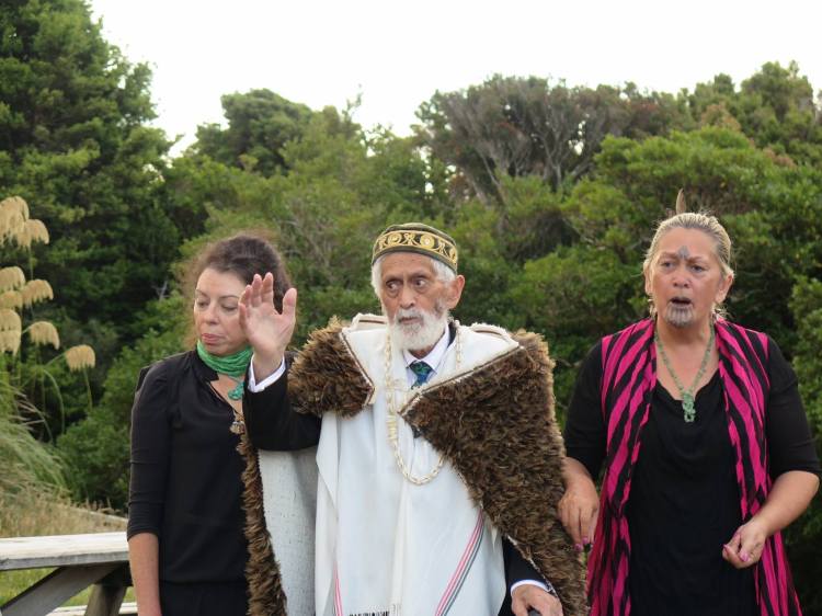Taranaki Elders-Te Huirangi Waikerepuru, Te Urutahi Waikerepuru and Kura Puke