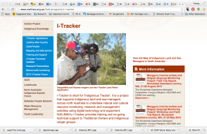 Screen shot from i-Tracker website