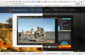 Screen shot from Keeping Culture website