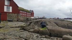 Documentation of 'Trace drawing' Ansuz, Mannaz, Jera in Tórshavn, photograph by Martin Drury