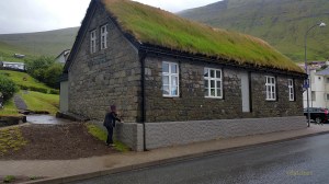 Documentation of ‘Trace drawing’ Berkana, Laguz (inverted), Teiwaz in Fuglafjørður, photograph by Martin Drury