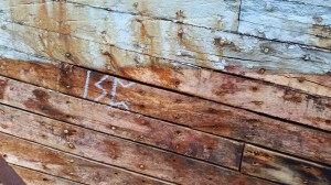 Documentation of ‘Trace drawing’ Isa, Sowulo, Pertho in Fuglafjørður, photograph by Martin Drury