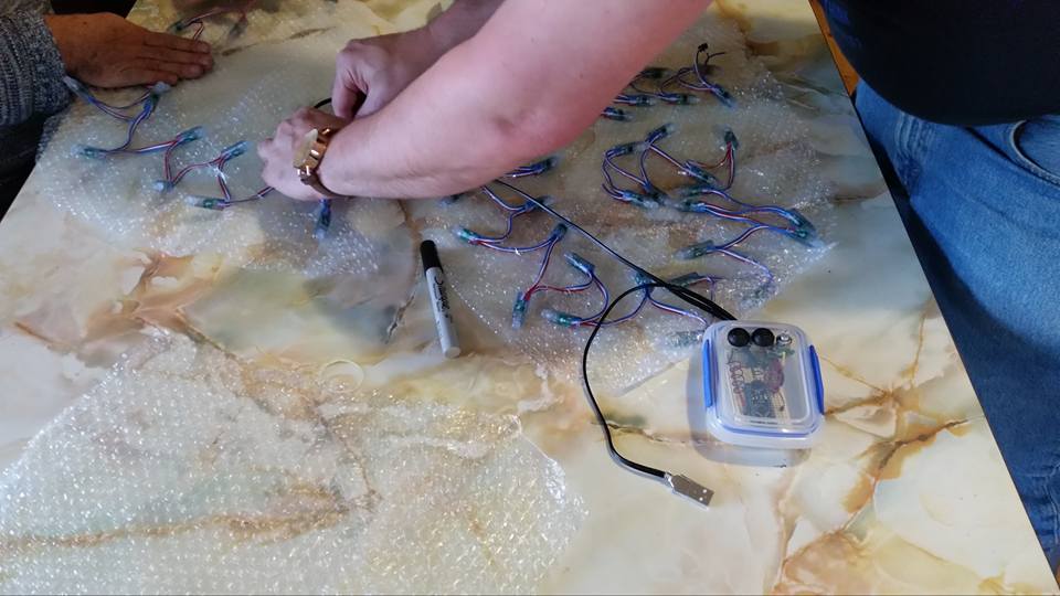 Getting the wiring sorted is no mean feat.