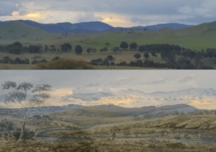 The mountain views, now and then