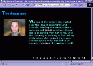 Dotty's tour of Oz - hypertext novel