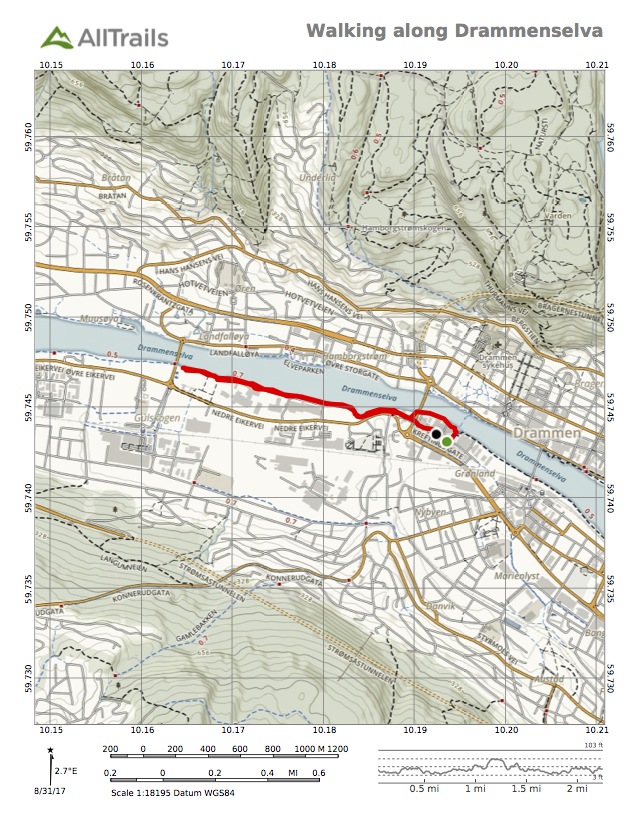 Map of river walk