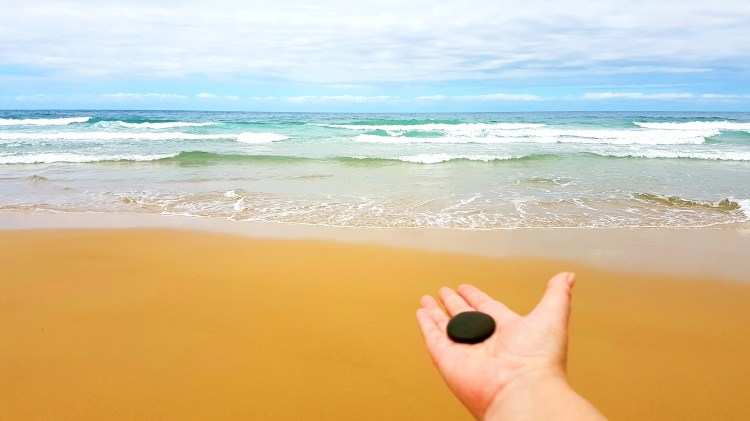 A stone gifted by the ocean @ Tracey M Benson 2017