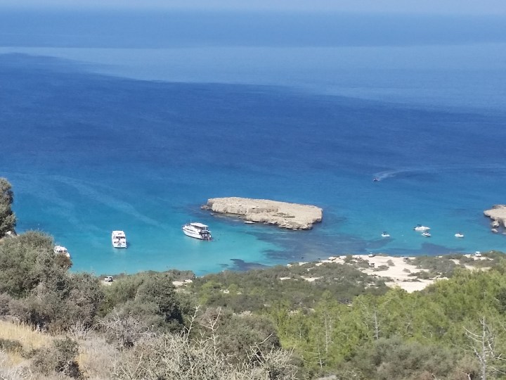 Aphrodite's Rock - view from the trail.