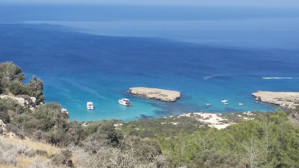 Aphrodite's Rock - view from the trail.