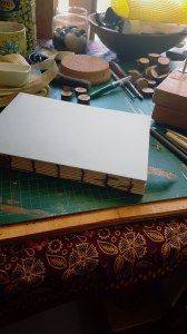 Making books from materials at home
