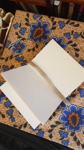 Making books from materials at home