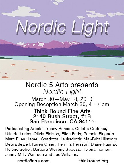 Poster for Nordic Light exhibition in San Franscisco