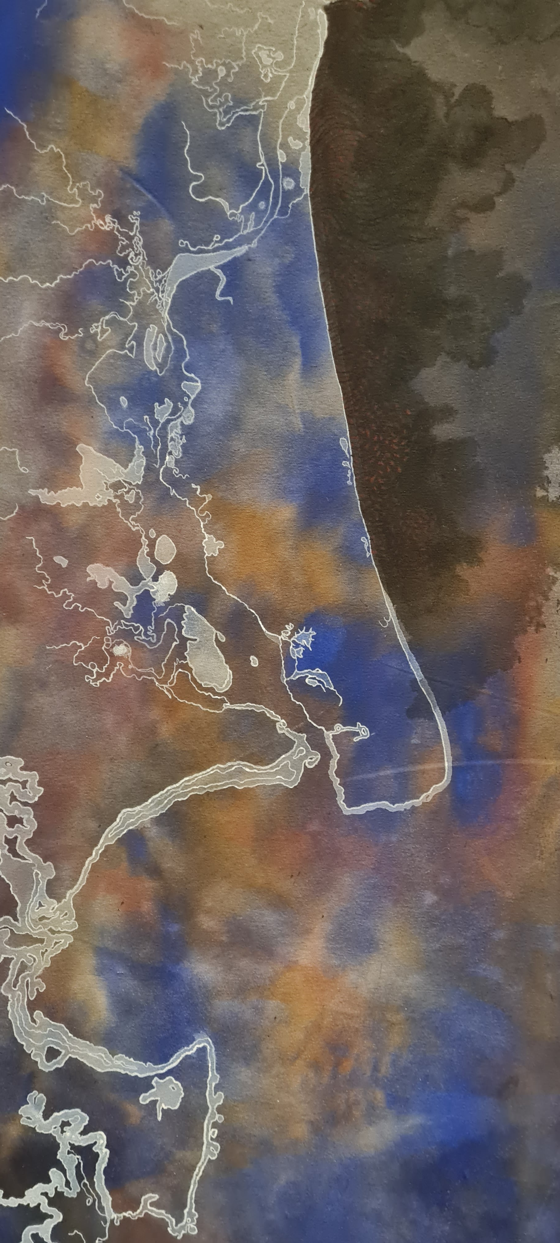 From Judy Watson’s survey exhibition, mudunara: kundulama: wandaral: jararibirriri